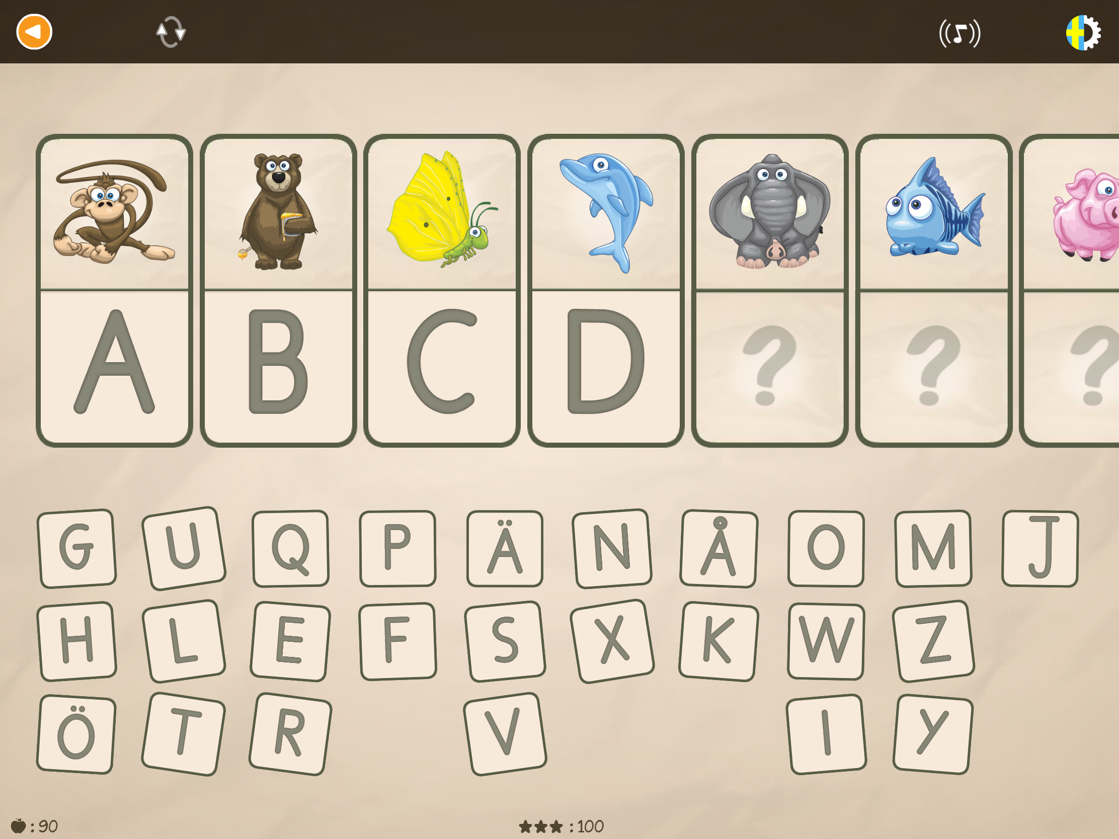 ABC med Yeti är en pedagogisk app där barn lär sig bokstäver, alfabetet, läsa och skriva genom lekfulla övningar.